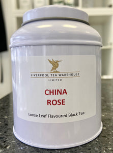 China Rose Tea Tin